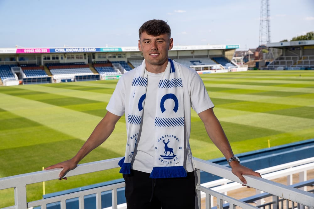 Nathan Fisher has joined Hartlepool United following the expiry of his contract with Middlesbrough.